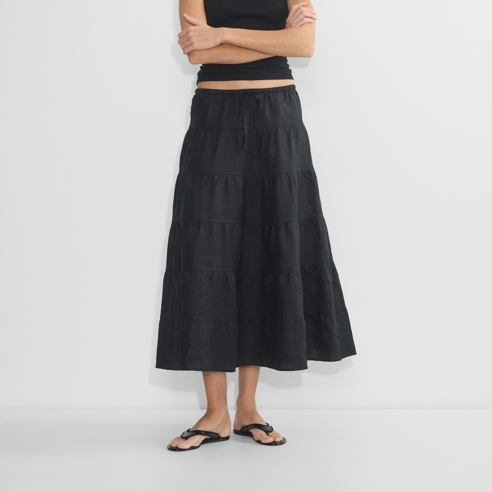 Aritzia Wilfred Bouquet Linen Maxi Skirt - Size M